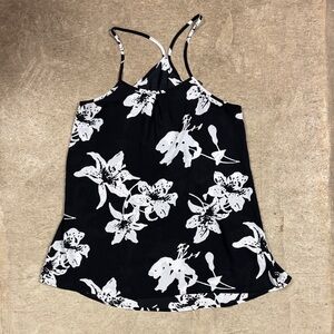 Banana Republic Black and White Floral Camisole